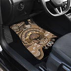 Personalised Australia Wombat Car Mats Aussie Map Indigenous Art