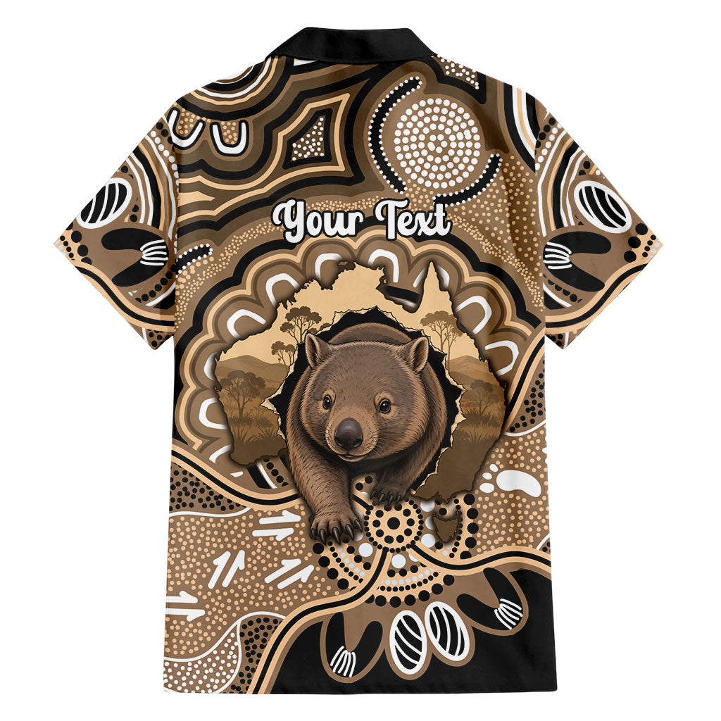 Personalised Australia Wombat Family Matching Mermaid Dress and Hawaiian Shirt Aussie Map Indigenous Art