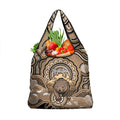 Personalised Australia Wombat Grocery Bag Aussie Map Indigenous Art