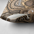 Personalised Australia Wombat Pillow Cover Aussie Map Indigenous Art