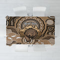 Personalised Australia Wombat Tablecloth Aussie Map Indigenous Art