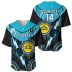 Custom AFL Power NAIDOC Week Baseball Jersey Keep The Fire Burning Indigenous Art