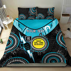 Custom AFL Power NAIDOC Week Bedding Set Keep The Fire Burning Indigenous Art