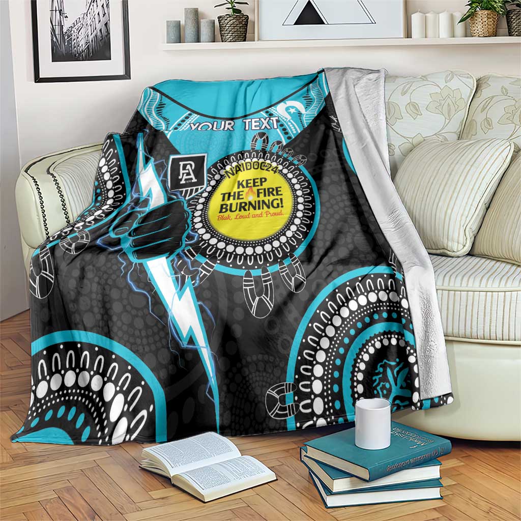 Custom AFL Power NAIDOC Week Blanket Keep The Fire Burning Indigenous Art