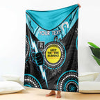 Custom AFL Power NAIDOC Week Blanket Keep The Fire Burning Indigenous Art
