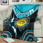 Custom AFL Power NAIDOC Week Blanket Keep The Fire Burning Indigenous Art