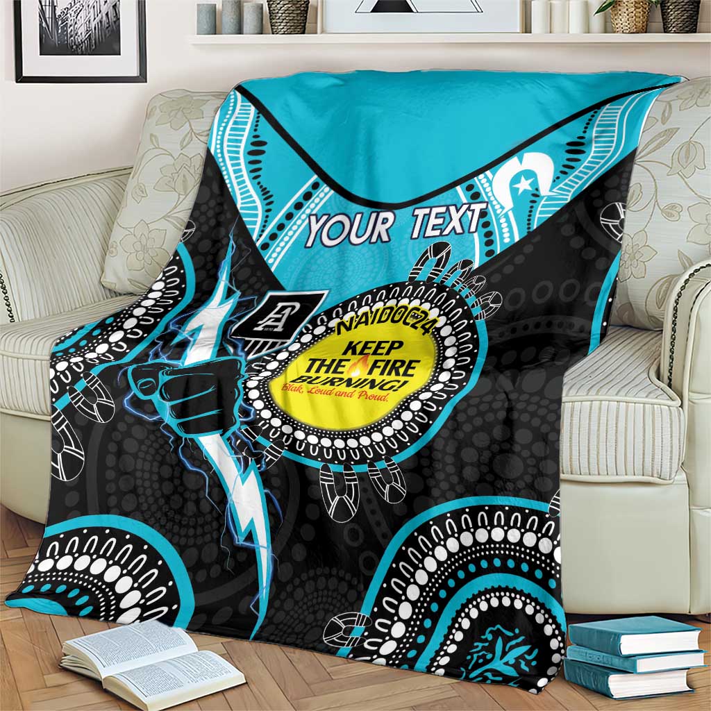 Custom AFL Power NAIDOC Week Blanket Keep The Fire Burning Indigenous Art