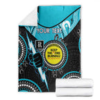 Custom AFL Power NAIDOC Week Blanket Keep The Fire Burning Indigenous Art