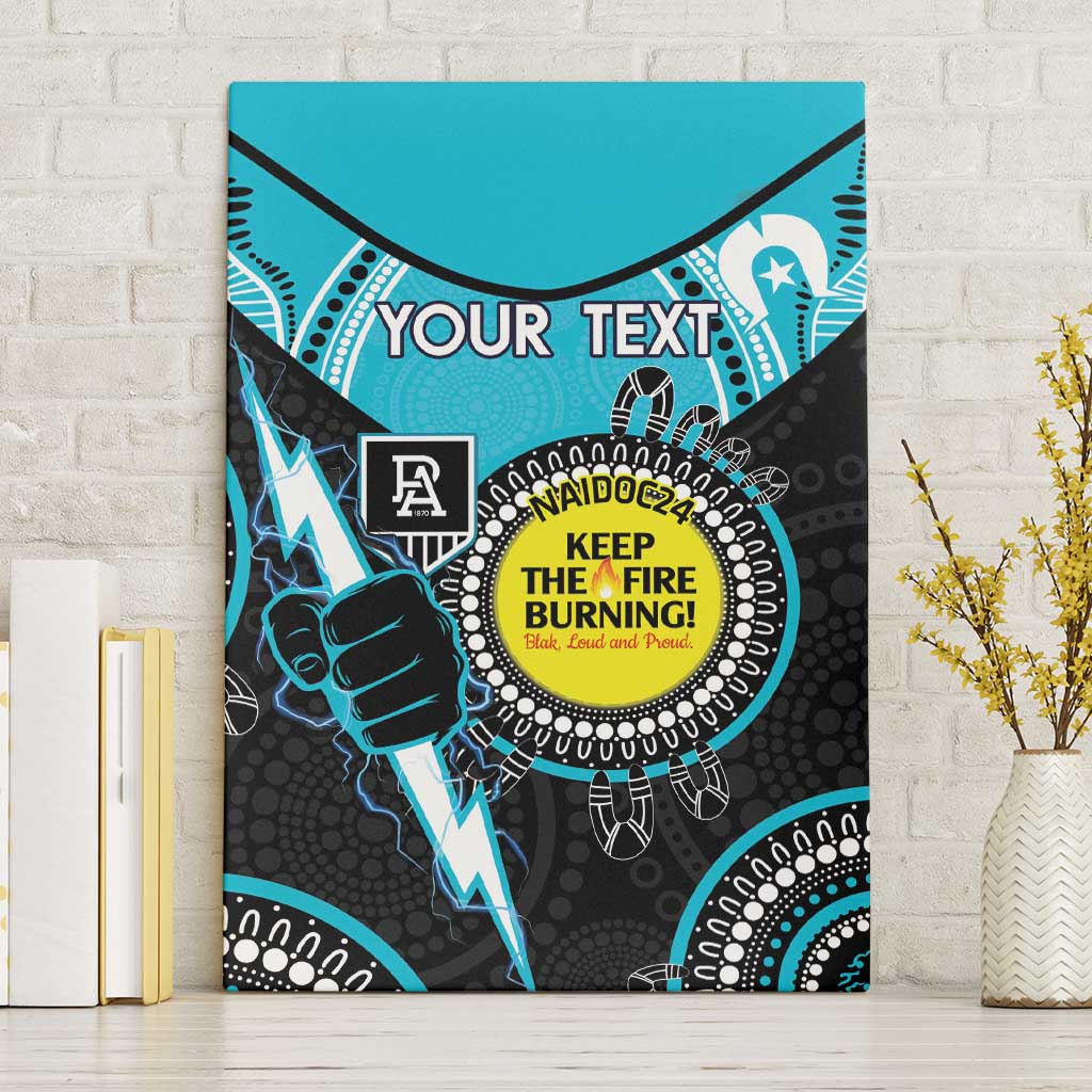 Custom AFL Power NAIDOC Week Canvas Wall Art Keep The Fire Burning Indigenous Art