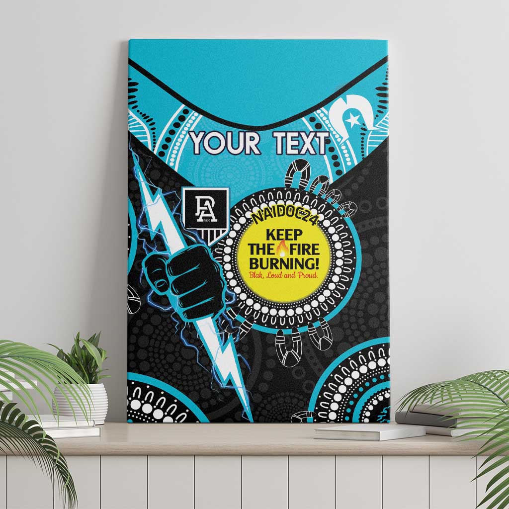Custom AFL Power NAIDOC Week Canvas Wall Art Keep The Fire Burning Indigenous Art