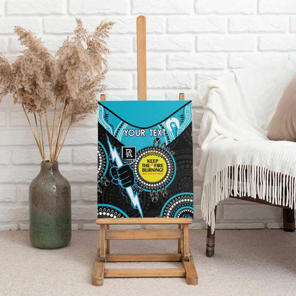 Custom AFL Power NAIDOC Week Canvas Wall Art Keep The Fire Burning Indigenous Art