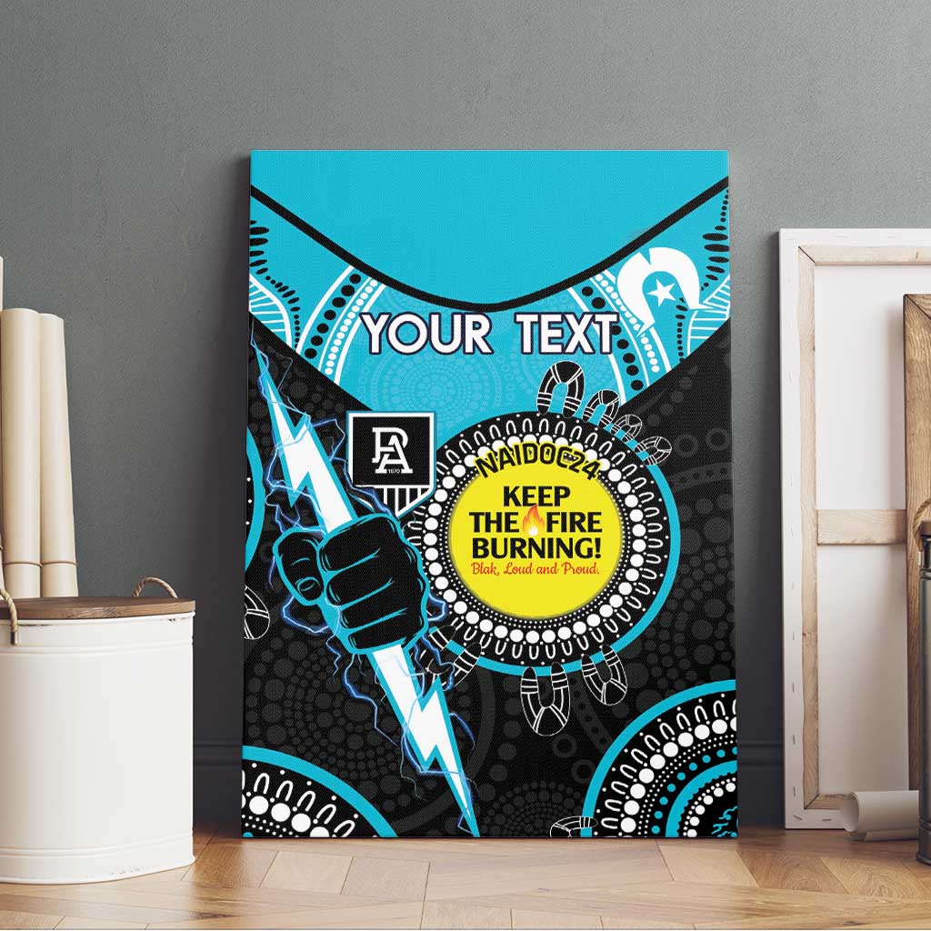 Custom AFL Power NAIDOC Week Canvas Wall Art Keep The Fire Burning Indigenous Art