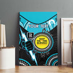 Custom AFL Power NAIDOC Week Canvas Wall Art Keep The Fire Burning Indigenous Art