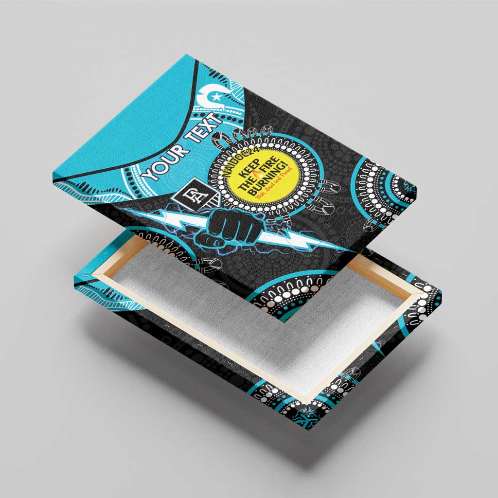 Custom AFL Power NAIDOC Week Canvas Wall Art Keep The Fire Burning Indigenous Art