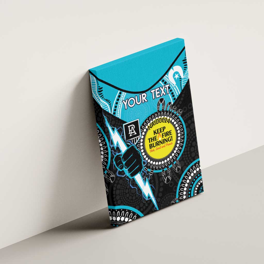 Custom AFL Power NAIDOC Week Canvas Wall Art Keep The Fire Burning Indigenous Art