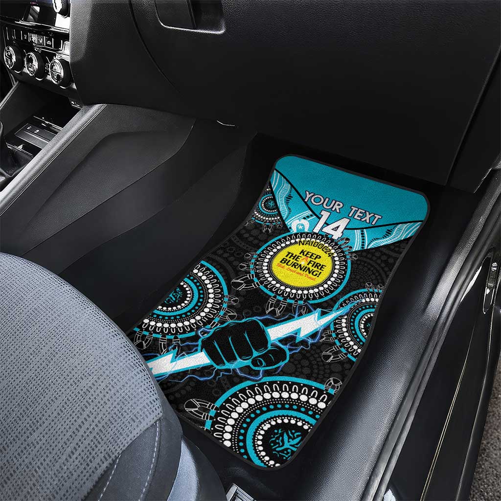 Custom AFL Power NAIDOC Week Car Mats Keep The Fire Burning Indigenous Art