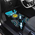 Custom AFL Power NAIDOC Week Car Mats Keep The Fire Burning Indigenous Art