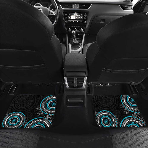 Custom AFL Power NAIDOC Week Car Mats Keep The Fire Burning Indigenous Art