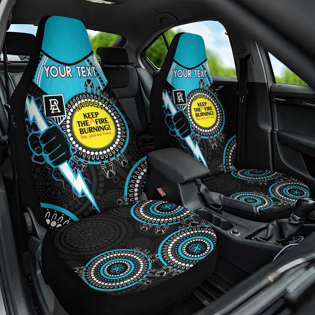 Custom AFL Power NAIDOC Week Car Seat Cover Keep The Fire Burning Indigenous Art