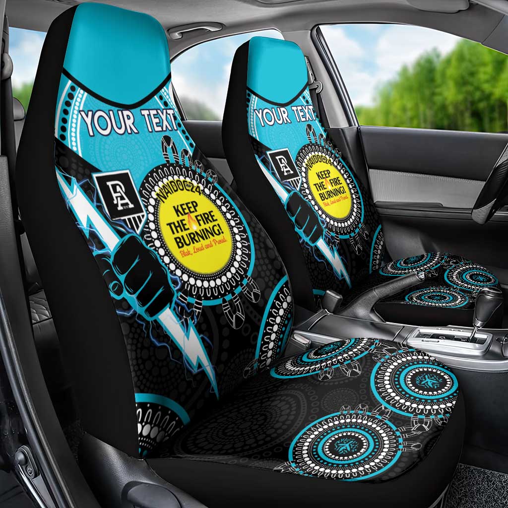 Custom AFL Power NAIDOC Week Car Seat Cover Keep The Fire Burning Indigenous Art