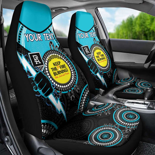 Custom AFL Power NAIDOC Week Car Seat Cover Keep The Fire Burning Indigenous Art