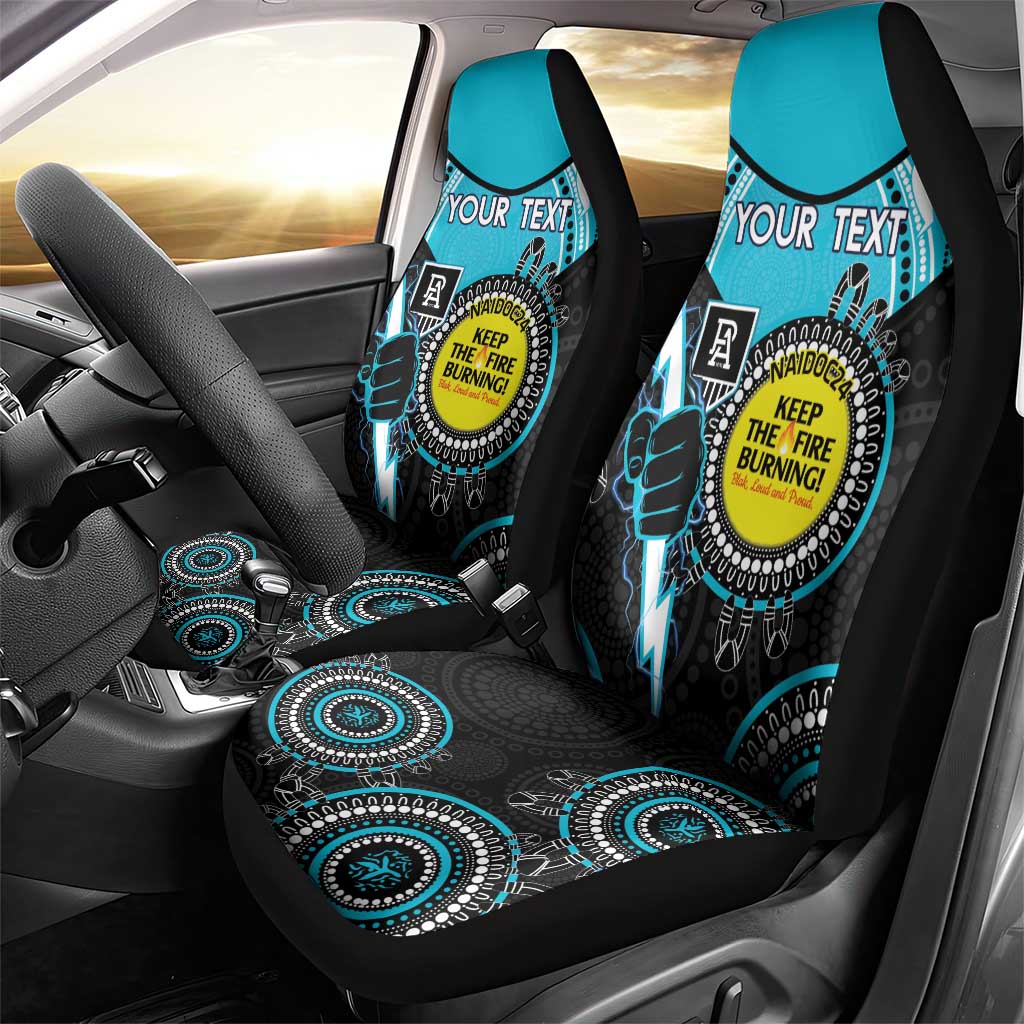 Custom AFL Power NAIDOC Week Car Seat Cover Keep The Fire Burning Indigenous Art