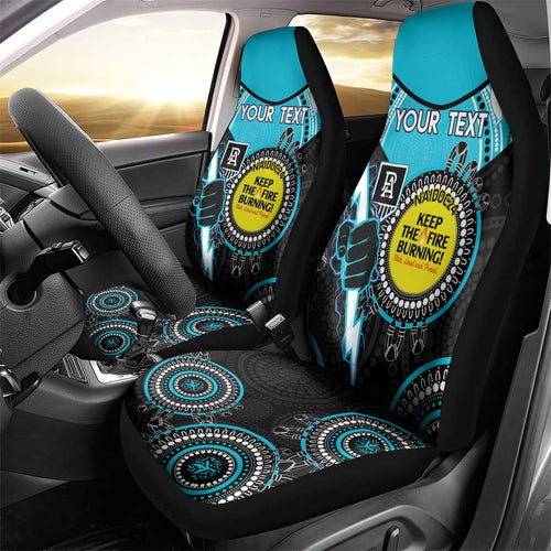 Custom AFL Power NAIDOC Week Car Seat Cover Keep The Fire Burning Indigenous Art