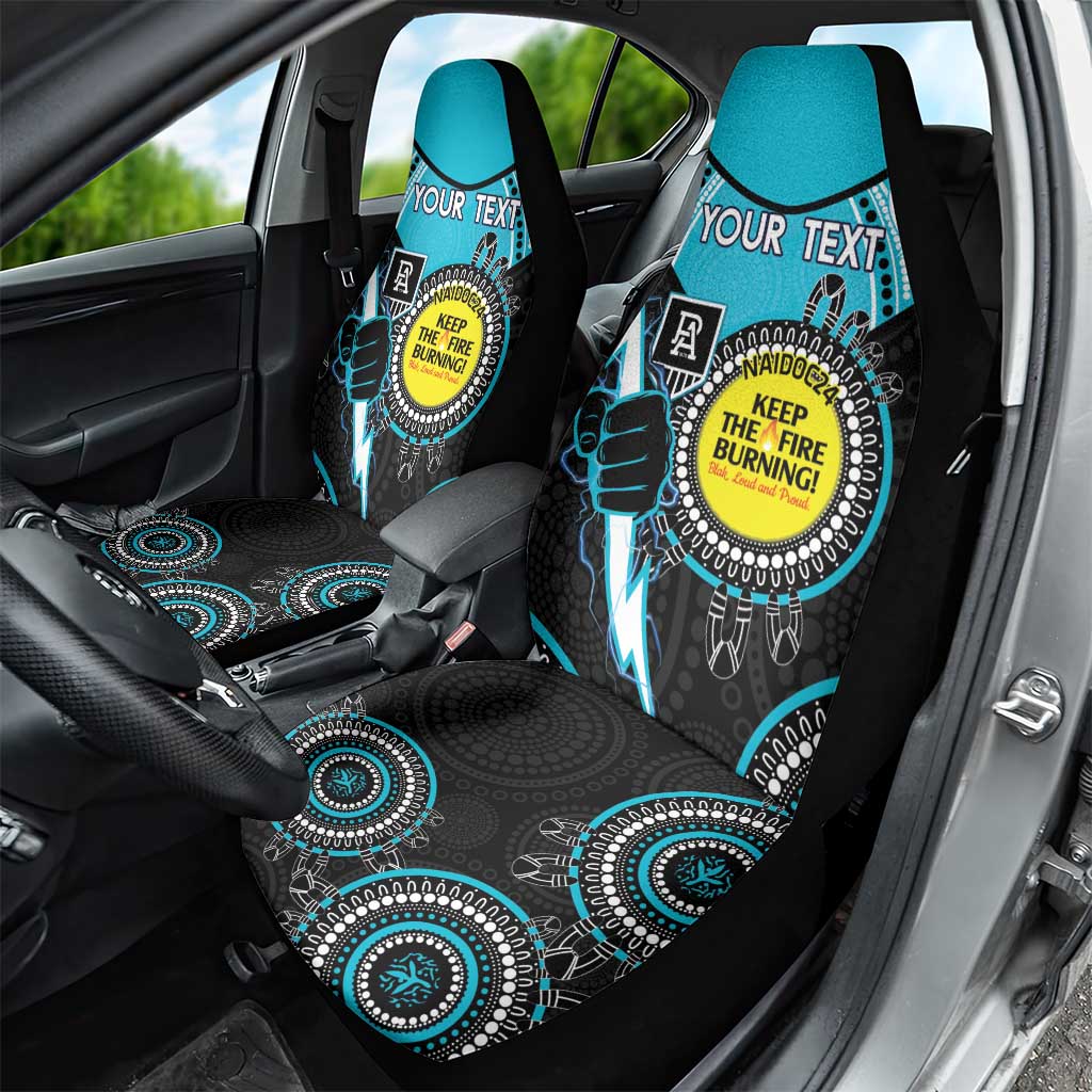 Custom AFL Power NAIDOC Week Car Seat Cover Keep The Fire Burning Indigenous Art