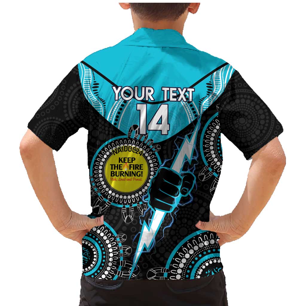 Custom AFL Power NAIDOC Week Family Matching Mermaid Dress and Hawaiian Shirt Keep The Fire Burning Indigenous Art