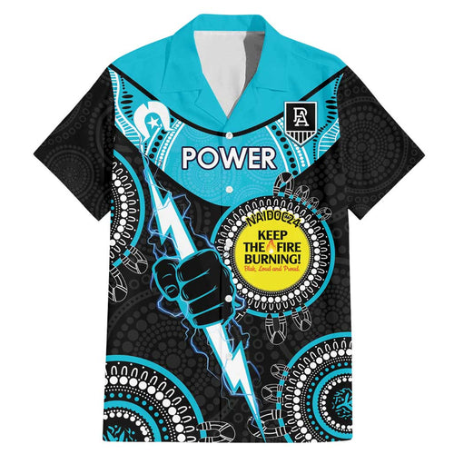 Custom AFL Power NAIDOC Week Family Matching Mermaid Dress and Hawaiian Shirt Keep The Fire Burning Indigenous Art