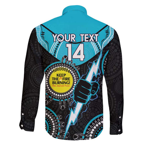 Custom AFL Power NAIDOC Week Family Matching Mermaid Dress and Hawaiian Shirt Keep The Fire Burning Indigenous Art