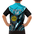 Custom AFL Power NAIDOC Week Family Matching Summer Maxi Dress and Hawaiian Shirt Keep The Fire Burning Indigenous Art