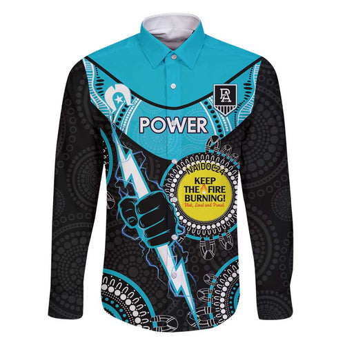 Custom AFL Power NAIDOC Week Family Matching Tank Maxi Dress and Hawaiian Shirt Keep The Fire Burning Indigenous Art