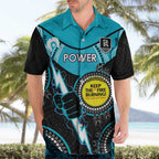 Custom AFL Power NAIDOC Week Hawaiian Shirt Keep The Fire Burning Indigenous Art