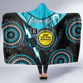 Custom AFL Power NAIDOC Week Hooded Blanket Keep The Fire Burning Indigenous Art