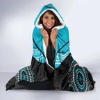 Custom AFL Power NAIDOC Week Hooded Blanket Keep The Fire Burning Indigenous Art