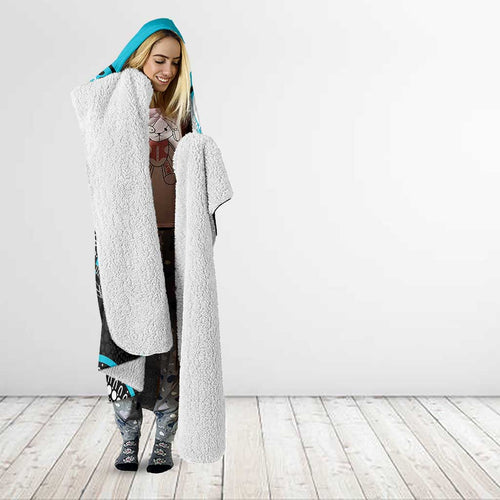 Custom AFL Power NAIDOC Week Hooded Blanket Keep The Fire Burning Indigenous Art