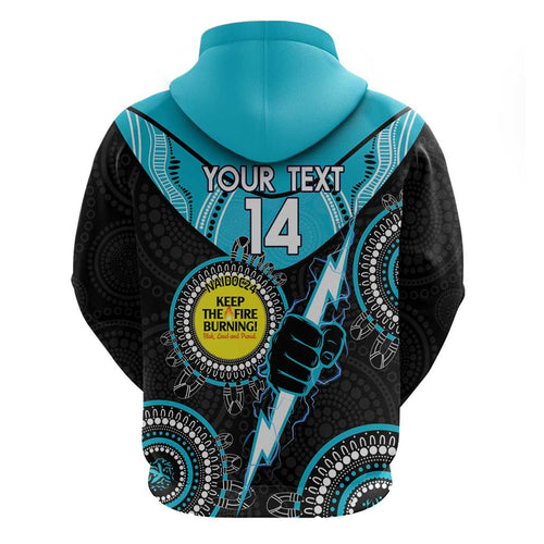 Custom AFL Power NAIDOC Week Hoodie Keep The Fire Burning Indigenous Art