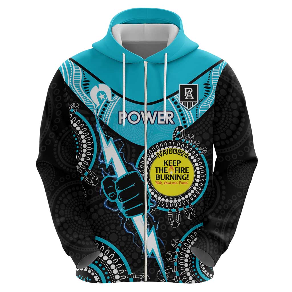 Custom AFL Power NAIDOC Week Hoodie Keep The Fire Burning Indigenous Art