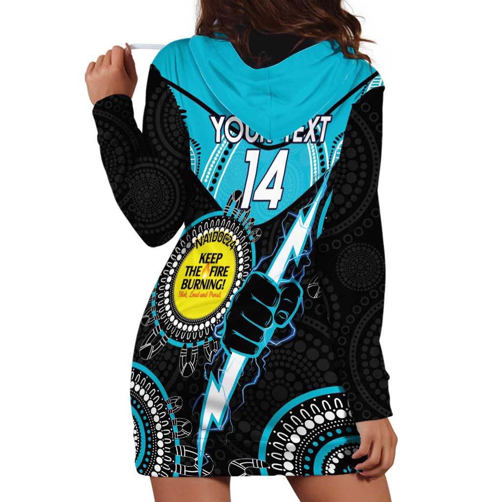 Custom AFL Power NAIDOC Week Hoodie Dress Keep The Fire Burning Indigenous Art