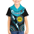 Custom AFL Power NAIDOC Week Kid Hawaiian Shirt Keep The Fire Burning Indigenous Art