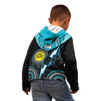 Custom AFL Power NAIDOC Week Kid Hoodie Keep The Fire Burning Indigenous Art