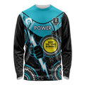 Custom AFL Power NAIDOC Week Long Sleeve Shirt Keep The Fire Burning Indigenous Art