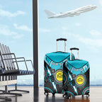 Custom AFL Power NAIDOC Week Luggage Cover Keep The Fire Burning Indigenous Art