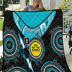 Custom AFL Power NAIDOC Week Quilt Keep The Fire Burning Indigenous Art