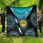 Custom AFL Power NAIDOC Week Quilt Keep The Fire Burning Indigenous Art