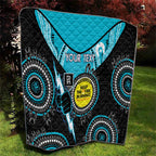 Custom AFL Power NAIDOC Week Quilt Keep The Fire Burning Indigenous Art