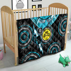 Custom AFL Power NAIDOC Week Quilt Keep The Fire Burning Indigenous Art