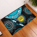 Custom AFL Power NAIDOC Week Rubber Doormat Keep The Fire Burning Indigenous Art