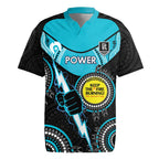 Custom AFL Power NAIDOC Week Rugby Jersey Keep The Fire Burning Indigenous Art